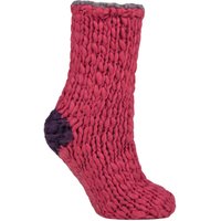 1 Pair Soft Hand Knitted Slipper Socks Winter 4 8