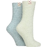2 Pair Cosy Bed & Slipper Socks Storm 4 8