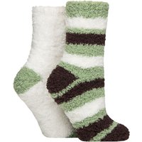 2 Pair Fluffy Cosy Blissful Bed Time Socks Forager 4 8