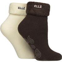 2 Pair Thermal Bed Slipper Socks Forager 4 8