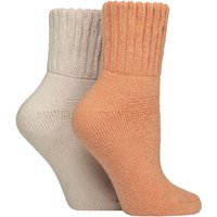 2 Pair Cosy Home Bed Socks Blaze 4 8