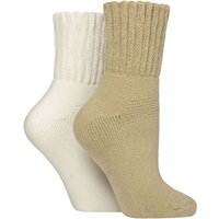 2 Pair Elle Cosy Home Bed Socks Classic 4 8