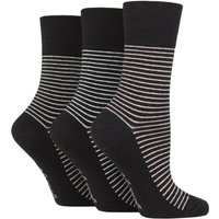3 Pair Cotton Patterned Striped Socks Fine Stripe 4 8