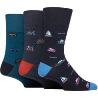 3 Pair Fun Feet Socks Vehicle 6 11
