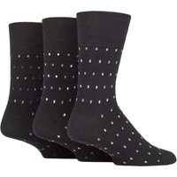 3 Pair Cotton Argyle Patterned Striped Socks Micro Rectangle 6 11