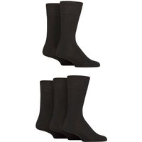 5 Pair Gentle Grip Dry Comfort Plain Socks 6 11