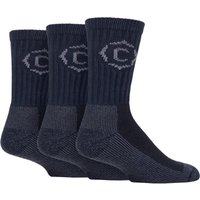 3 Pair Gritstone Hiker Cotton Boot Socks Dark Blue 6 11