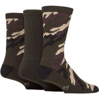 3 Pair Country Pursuit Water Repellent Cotton Boot Socks Camouflage 6 11