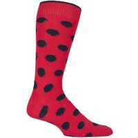 1 Pair Brigade Rich Spotty Cotton Socks 12 14