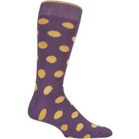 1 Pair Raisin Inca Spotty Cotton Socks 7 11