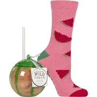 1 Pair Wildfeet Me Time Gift Boxed Socks Watermelon 4 8