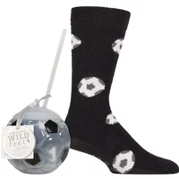 1 Pair Wildfeet Man Cave Gift Boxed Socks Footballs 7 11