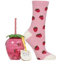 1 Pair SOCKSHOP Me Time Gift Boxed Socks Strawberry 4 8