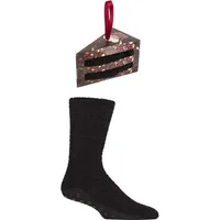 1 Pair Wildfeet Piece Cake Gift Boxed Cosy Slipper Socks Magic 7 11