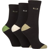 3 Pair Plain Striped Patterned Cotton Socks Smooth Toes Forager Contrast 4 8
