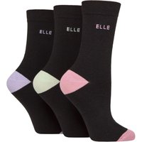 3 Pair Pack Elle Cotton Rich Socks with Smooth Toes