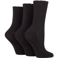 3 Pair Ribbed Bamboo Socks Scallop Top 4 8