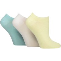 3 Pair Bamboo Ribbed No Show Socks Keylime Pie 4 8