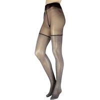 1 Pair Tabasco Lurex Mock Hold Up Tights Medium