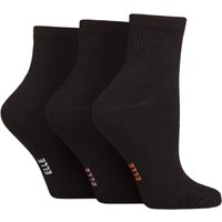 3 Pair Half Cushion Bamboo Sport Anklet Socks Plain 4 8