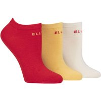 3 Pair Plain Stripe Patterned Cotton No Show Socks Parisian Plain 4 8
