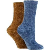 2 Pair Chenille Leisure Socks French 4 8