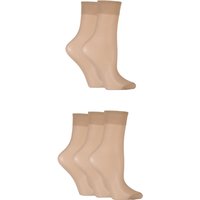 5 Pair 15 Denier Ankle High Socks 4 8