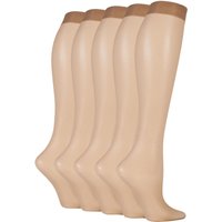 5 Pair 15 Denier Knee High Socks 4 8