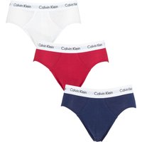 3 Pack Cotton Stretch Hip Briefs Red Ginger Pyro Blue Extra Small