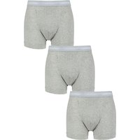 3 Pack Cotton Stretch Trunks Heather L