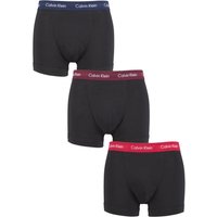 3 Pack Cotton Stretch Trunks Navy Lush Burgundy Red Gala Extra Small