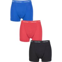 3 Pack Cotton Stretch Trunks Kettle Blue Strawberry Field Extra Small