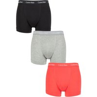 3 Pack Cotton Stretch Trunks Grey Heather Punch Pink