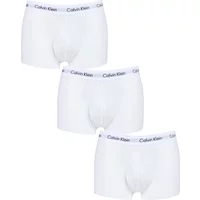 3 Pack White Low Rise Trunks Men's Extra Large - Calvin Klein