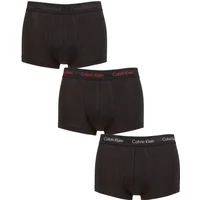 Mens 3 Pair Calvin Klein Low Rise Trunks Plum / Berry / Grey M