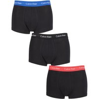 3 Pair Low Rise Trunks Blue Strawberry Field Extra Small