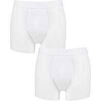 2 Pack Plain Hipster Trunks Large
