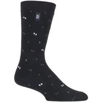 1 Pair Black Lounge Lite Micro Socks Men's 6-11 Mens - Heat Holders