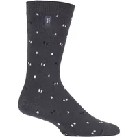 1 Pair Charcoal Lounge Lite Micro Socks Men's 6-11 Mens - Heat Holders