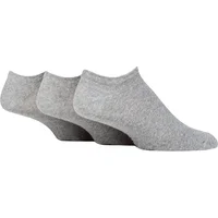 Mens 3 Pair SOCKSHOP TORE 100% Recycled Plain Cotton Trainer Socks Grey 7-11 Mens