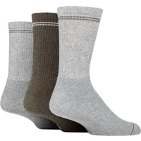 Mens 3 Pair SOCKSHOP TORE 100% Recycled Fashion Cotton Sports Socks Grey 7-11 Mens