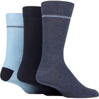 3 Pair SOCKSHOP 100% Recycled Placement Stripe Cotton Socks 7 11