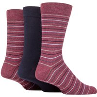 3 Pair SOCKSHOP 100% Recycled Stripe Cotton Socks Assorted 7 11