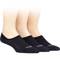 Mens 3 Pair SOCKSHOP TORE 100% Recycled Plain Cotton High Cut Ped Socks Navy 7-11 Mens