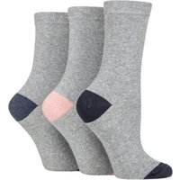 3 Pair SOCKSHOP 100% Recycled Heel Toe Cotton Socks 4 8