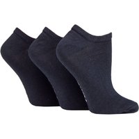 3 Pair SOCKSHOP 100% Recycled Plain Cotton Trainer Socks 4 8