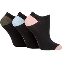 3 Pair SOCKSHOP 100% Recycled Heel Toe Cotton Trainer Socks 4 8
