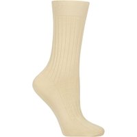 1 Pair Pantherella Jasmine Ribbed Cotton Socks 4 7
