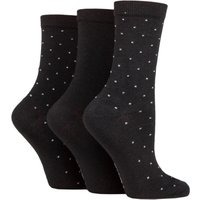 3 Pair SOCKSHOP 100% Recycled Pin Dot Cotton Socks 4 8