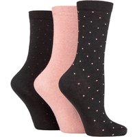 3 Pair SOCKSHOP 100% Recycled Dots Cotton Socks 4 8
